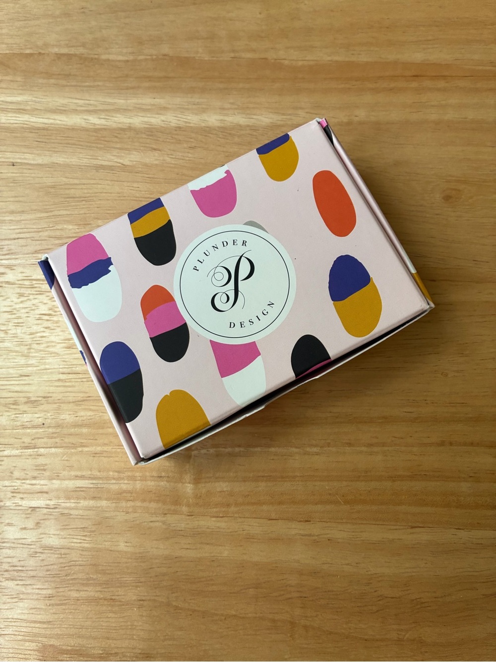 NIB Plunder Design Ayana Animal Print & Pink Drop Earrings - Picture 3 of 8